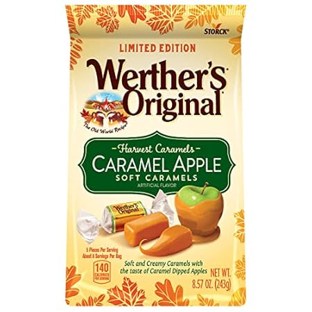 Werther's Original Soft Harvest Apple Caramel Candy, 8.57 Oz Bag