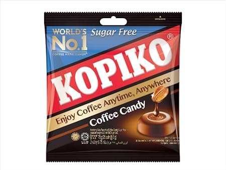 Kopiko Sugar Free Coffee Candy – Bold-Tasty Hard Candy from Indonesia with Real Coffee Extract – A Satisfying Boost for On-the-Go Energy (4.23oz)