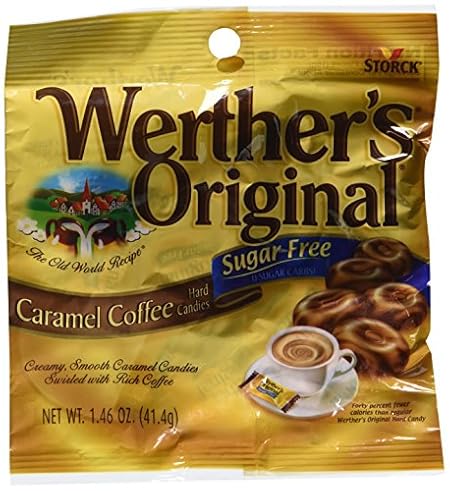 Werther's Original - Sugar Free - Caramel Coffee Hard Candies (Pack of 3) (3 bags)