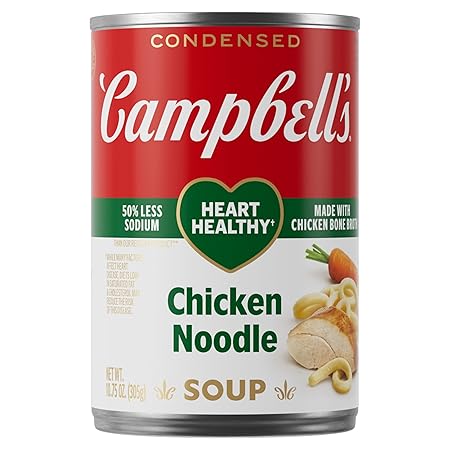 Campbell’s Condensed Heart Healthy Chicken Noodle Soup, 10.75 oz Can