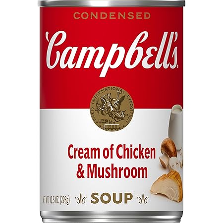 Campbell's Condensed Cream of Chicken and Mushroom Soup, 10.5 oz Can
