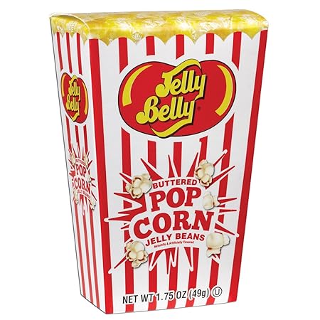 Jelly Belly Buttered Popcorn Jelly Beans Box - 1.75 oz - Official, Genuine, Straight from the Source