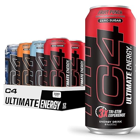 Cellucor C4 Ultimate | Pre Workout Sugar Free Energy Drink Official Variety Pack | Tri-Stim Experience with 300mg Caffeine + TeaCrine + Dynamine | 16oz (Pack of 12)