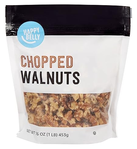 Amazon Brand - Happy Belly Chopped Walnuts, 16 Ounce
