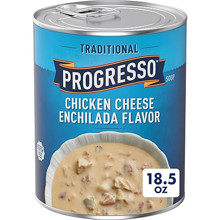 Progresso Traditional, Chicken Cheese Enchilada Flavor Canned Soup, Gluten Free, 18.5 oz.