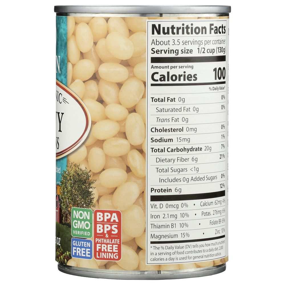 EDEN FOODS Navy Beans Organic - 15oz | Natural Flavorful & Gluten-Free