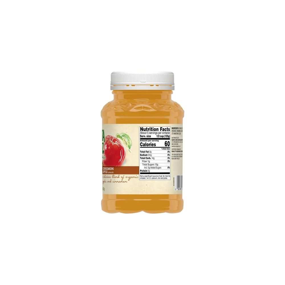 SANTA CRUZ: Organic Cinnamon Apple Sauce, 23 Oz