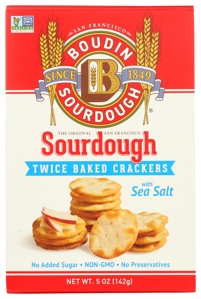BOUDIN SOURDOUGH CRACKERS SOURDOH SEA SALT - 5 OZ