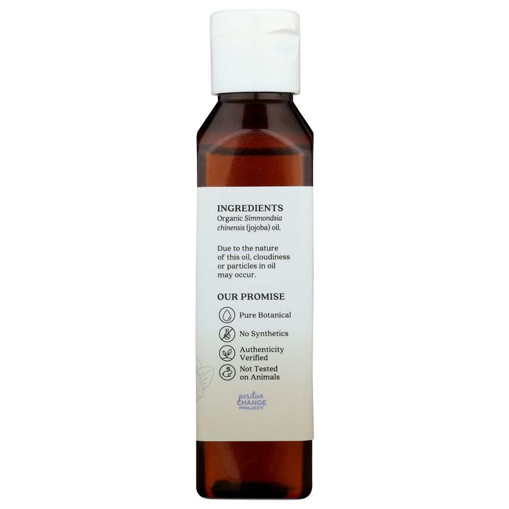 AURA CACIA Organic Jojoba Skin Care Oil - 4oz  Hair & Skin Moisturizer