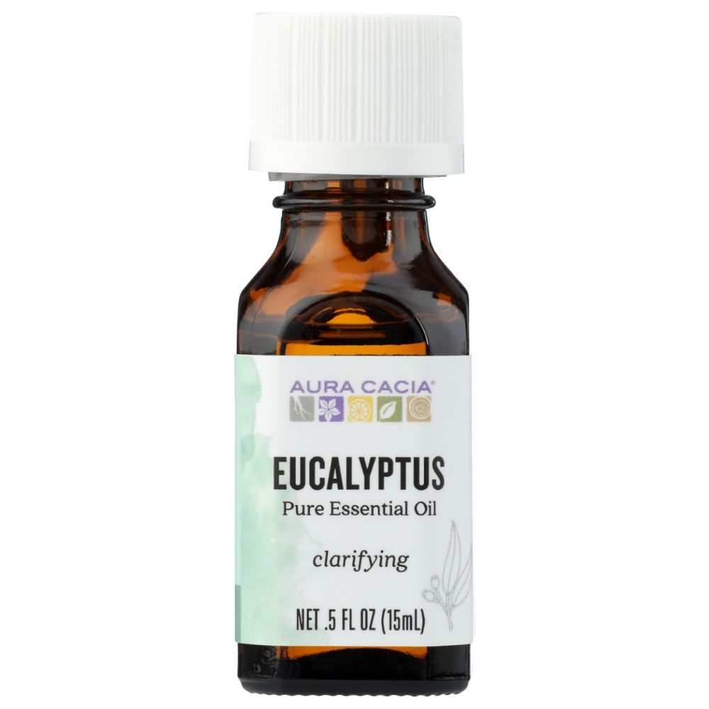 AURA CACIA: 100% Pure Essential Oil Eucalyptus, 0.5 Oz