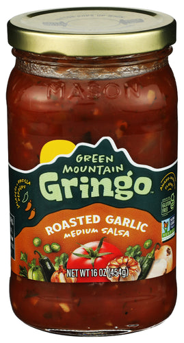 GREEN MOUNTAIN GRINGO SALSA FIRE RSTD GARLIC - 16 OZ
