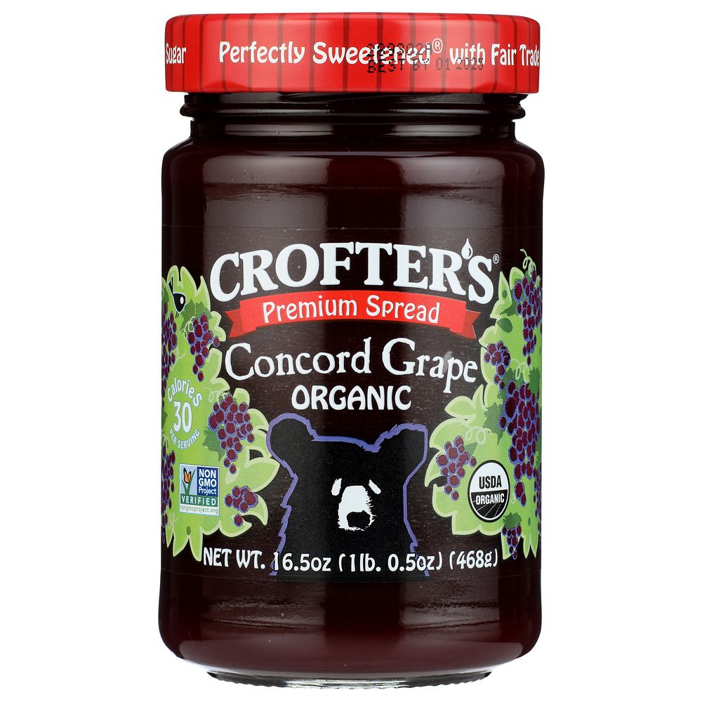CROFTERS: Concord Grape Fruit Spread, 16.5 oz