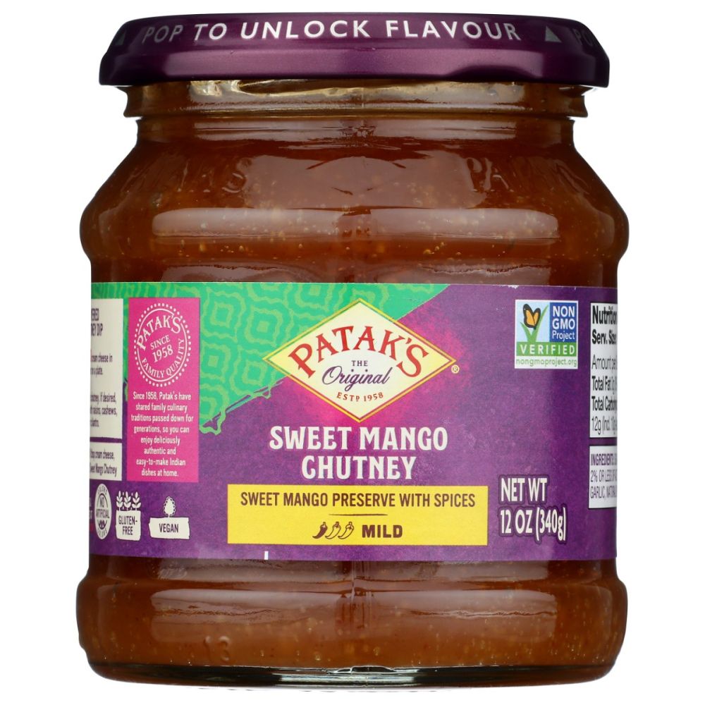 PATAK'S: Original Sweet Mango Chutney Mild, 12 Oz