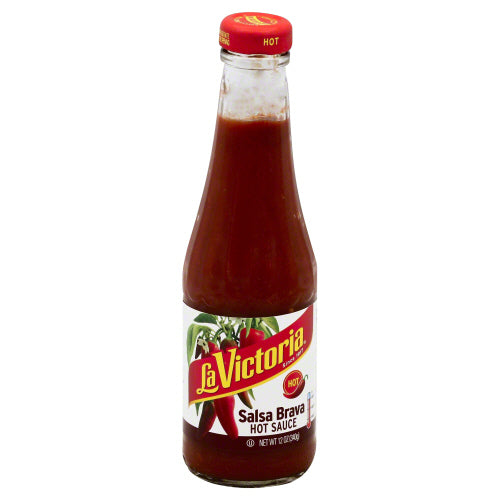 LA VICTORIA SAUCE HOT SALSA BRAVA - 12 OZ