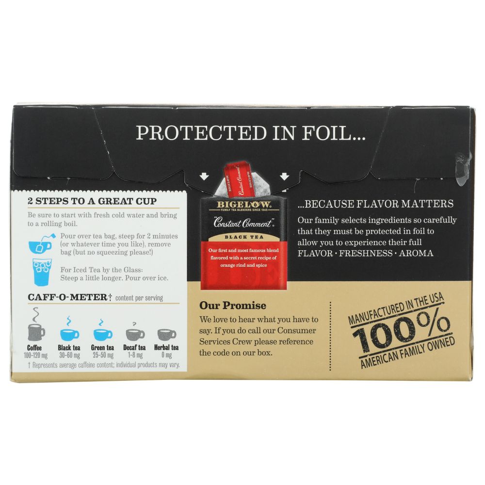 BIGELOW: Six Assorted Teas Variety Pack 18 Tea Bags, 1.10 oz