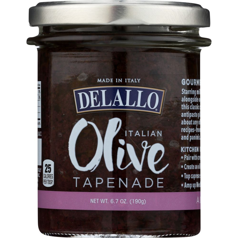DELALLO: Black Olive Tapenade, 6.7 oz