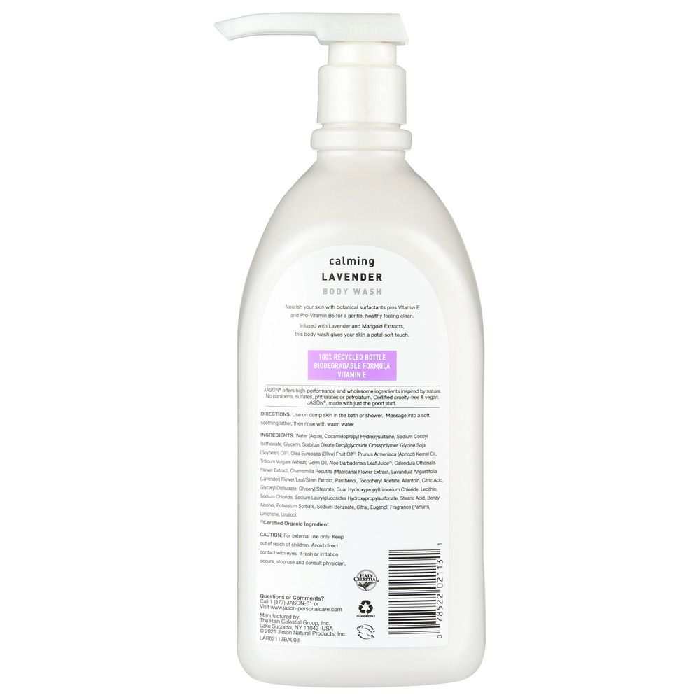 JASON: Body Wash Calming Lavender - Nourish & Relax with Botanical Care