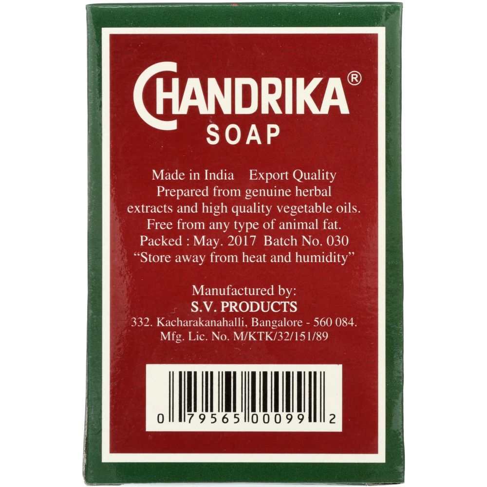 CHANDRIKA: Ayurvedic Soap Bar for Natural Beauty -2.64oz |Long-Lasting