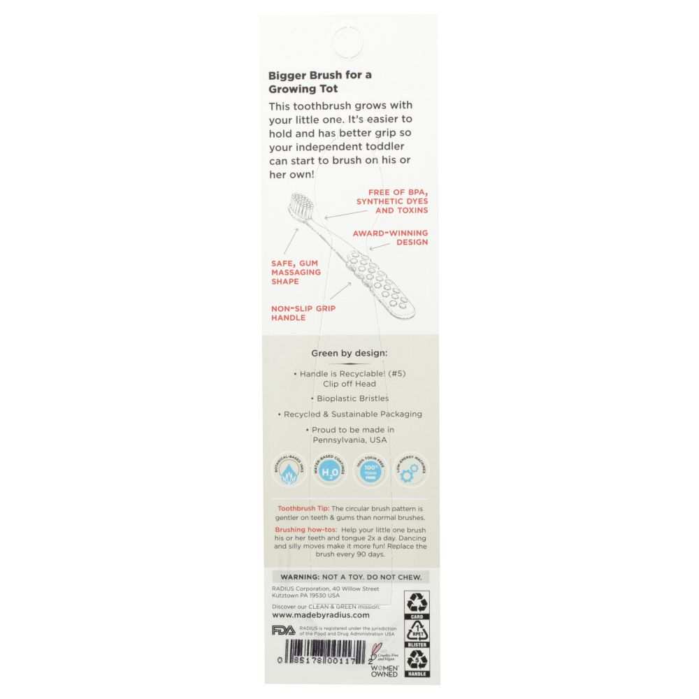 RADIUS: Toothbrush Totz Plus Silky Soft, 1 ea