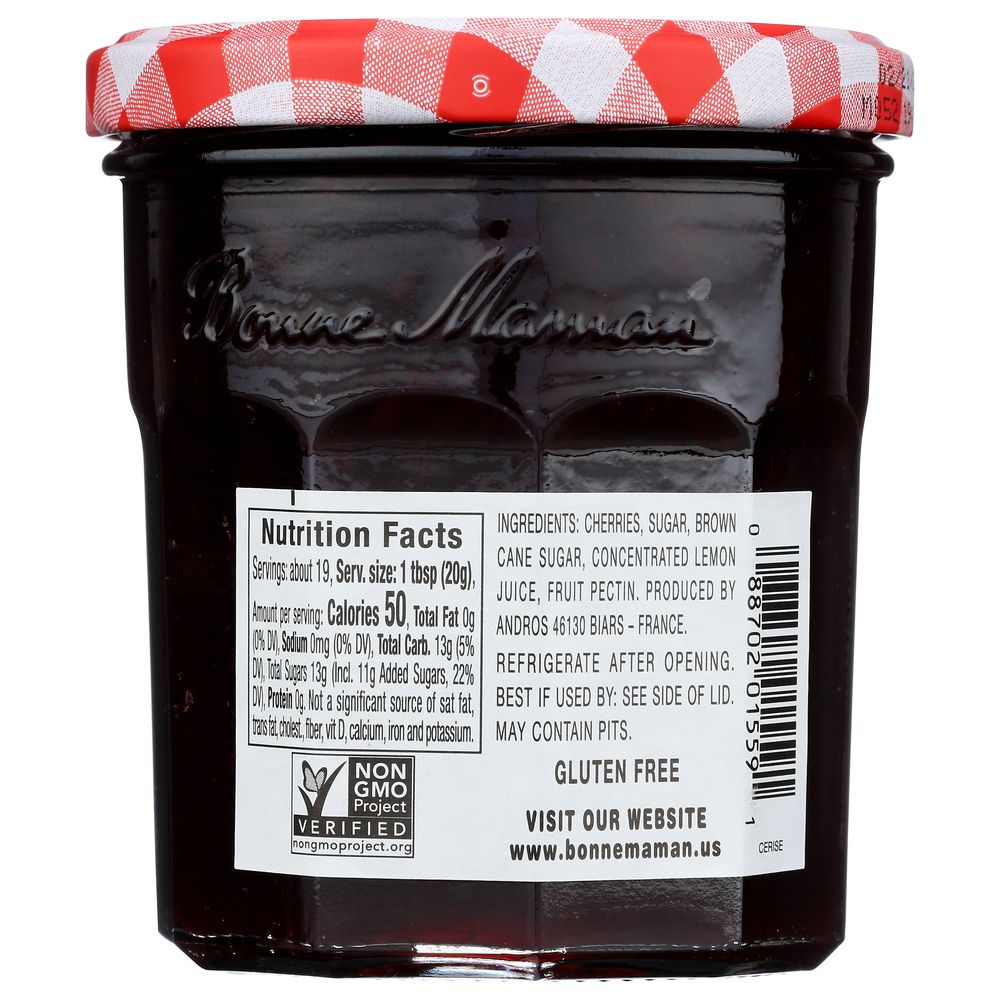 BONNE MAMAN: Cherry Preserves, 13 oz