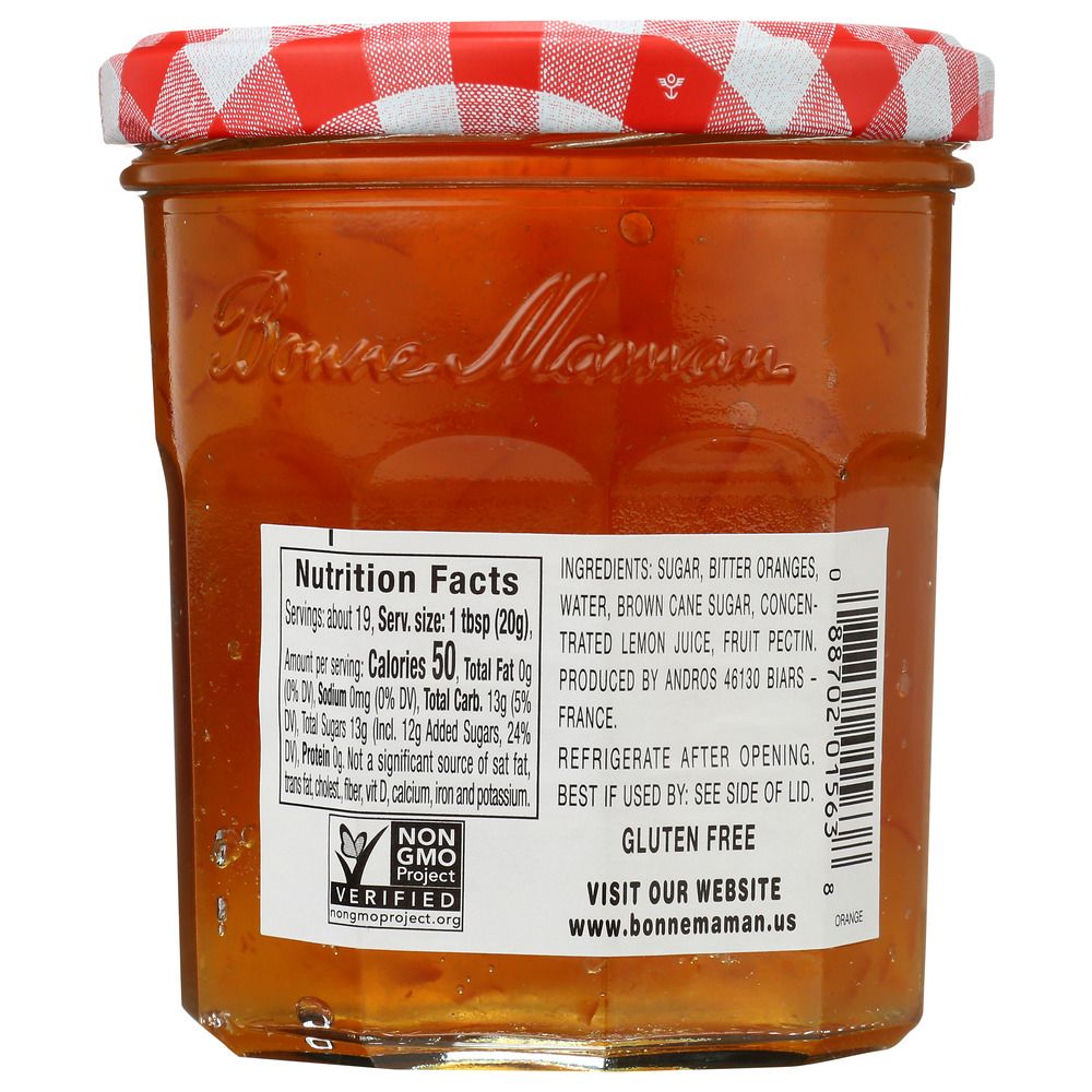 BONNE MAMAN: Orange Marmalade Preserves, 13 oz