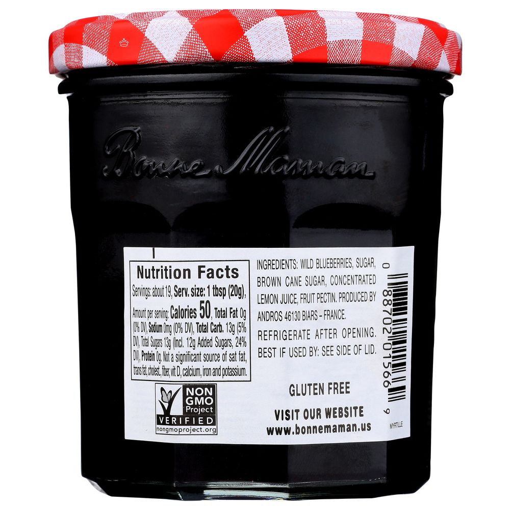 BONNE MAMAN: Wild Blueberry Preserves, 13 oz
