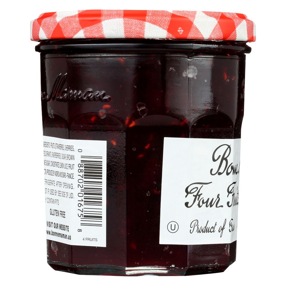 BONNE MAMAN: Four Fruits Preserves, 13 oz