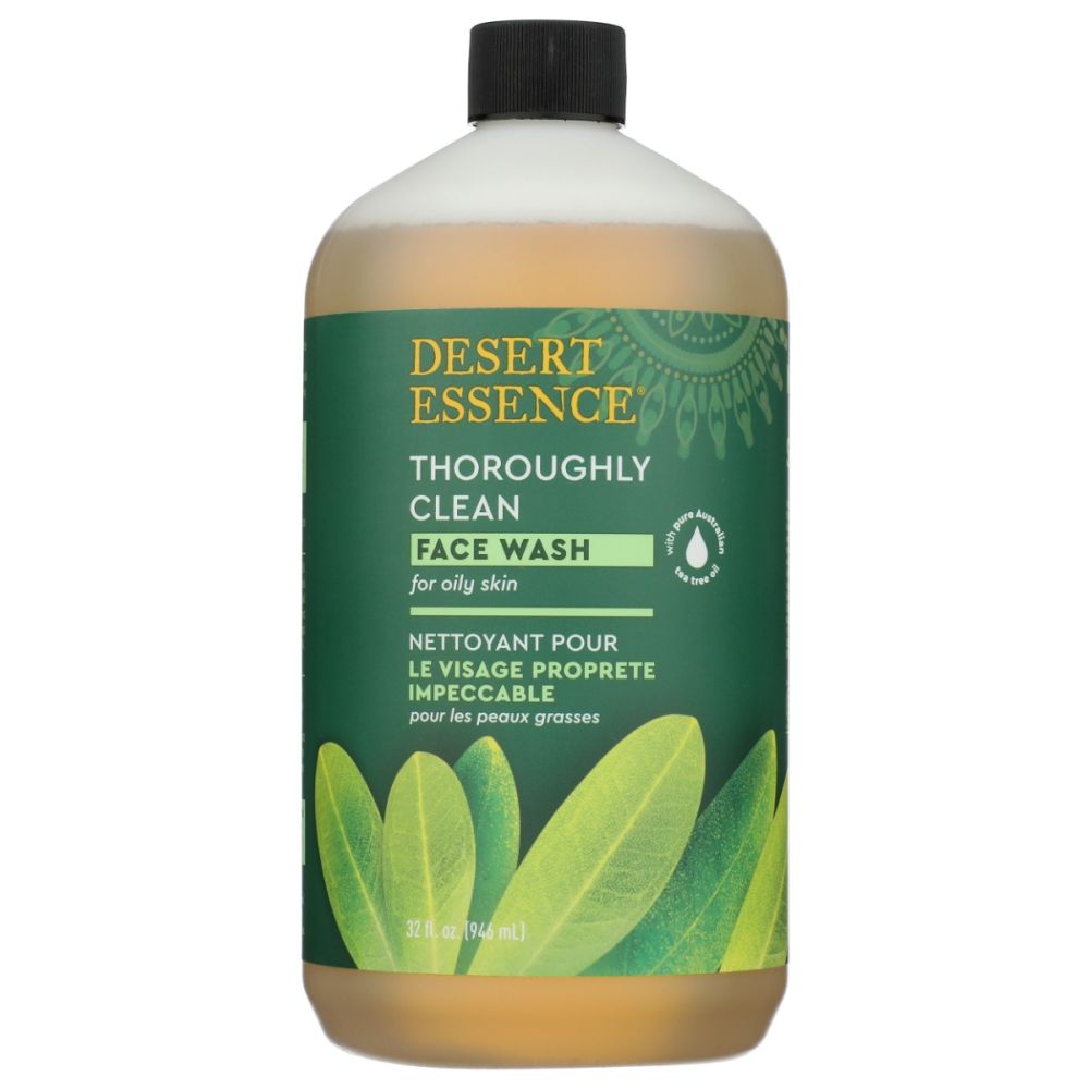 DESERT ESSENCE: Thoroughly Clean Face Wash, 32 oz