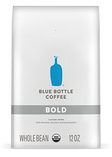 Blue Bottle Whole Bean Organic Coffee, Bold, Dark Roast, 12 Ounce bag (Pack of 1)