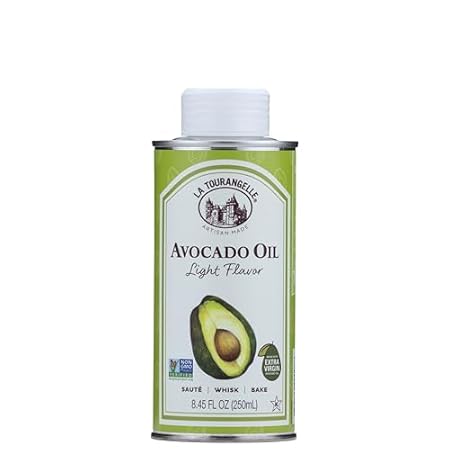 La Tourangelle, Avocado Oil, Handcrafted from Premium Avocados, Great for Cooking, as Butter Substitute, and for Skin and Hair, 8.45 fl oz