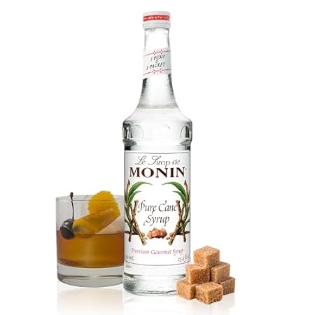 Monin - Pure Cane Syrup, Pure and Sweet, Great for Coffee, Tea, and Specialty Cocktails, Gluten-Free, Non-GMO (750 ml)