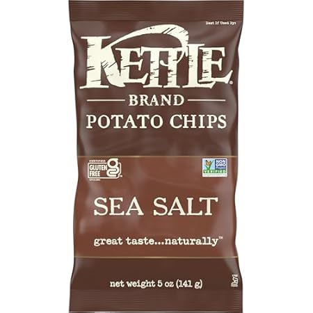 Kettle Brand Potato Chips, Sea Salt Kettle Chips, 5 Oz