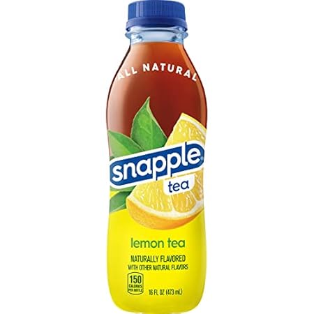Snapple, Lemon Tea, Recycled Bottle, 16 Fl Oz, 12 Count
