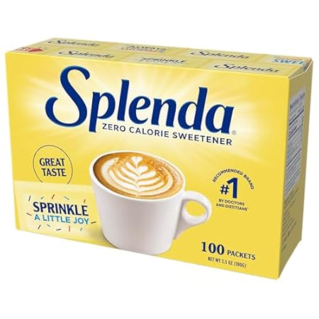 SPLENDA Zero Calorie Sweetener, 100 Count Packets