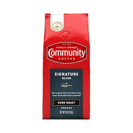 Community Coffee Premium Ground Coffee, Signature Blend, Dark Roast, 12 Ounce (Pack of 1)