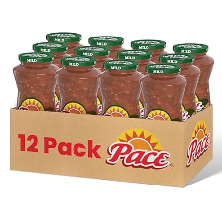 Pace Salsa, Chunky Salsa Mild, 16 Ounce Jar (Pack of 12)