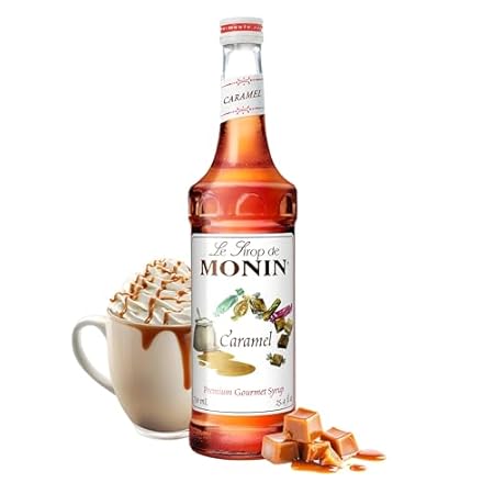 Monin - Caramel Syrup, Rich and Buttery, Great for Desserts, Coffee, and Cocktails, Gluten-Free, Non-GMO (750 ml)