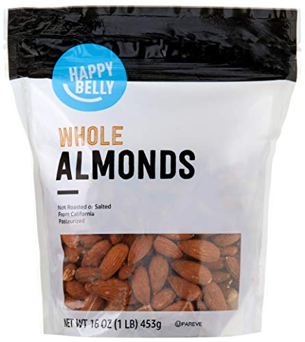 Amazon Brand - Happy Belly Whole Raw Almonds