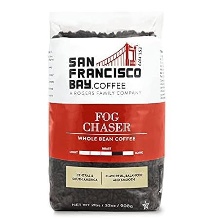 San Francisco Bay Coffee - Medium-Dark Roast Whole Bean Coffee - Fog Chaser (2 lb bag)
