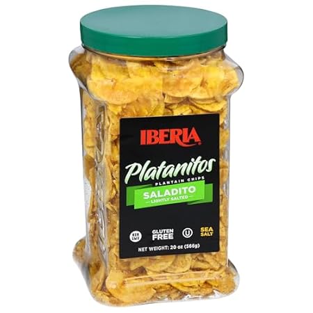 Iberia Saladito Lightly Salted Plantain Chips , 20 Oz.