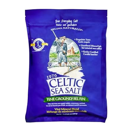 Celtic Sea Salt, Fine Ground Mineral Sea Salt, 5 lb Resealable Bag, Unrefined, Vital Minerals, Family Founded Since 1976