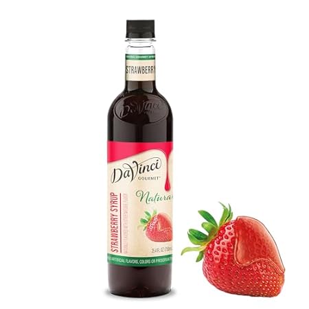 DaVinci Gourmet Naturals Strawberry Syrup, 25.4 Fluid Ounces (Pack of 1)