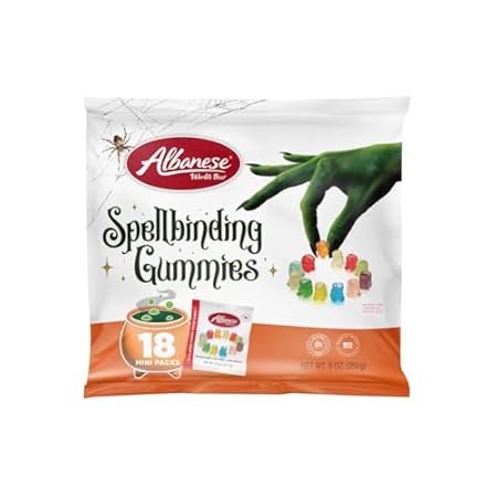 Albanese World's Best Spellbinding Gummies 18ct Trick-or-Treat Bag of Halloween Candy