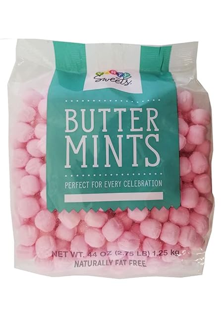 Party Sweets Pink Buttermints, 2.75 Pound, Appx. 350 pieces from Hospitality Mints