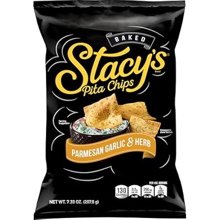 Stacy's Pita Chips, Garlic Parmesan & Herb, 7.33oz Bag (00268616)