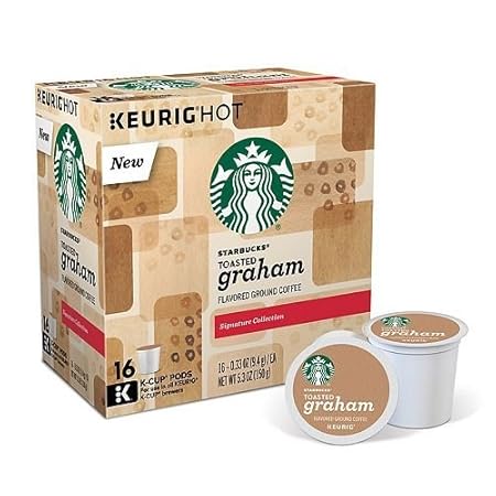 Starbucks Coffee Toasted Graham 16 Count Single Cup Pods