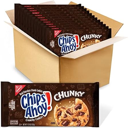 CHIPS AHOY! Chunky Chocolate Chip Cookies, 12 - 11.75 oz Packs