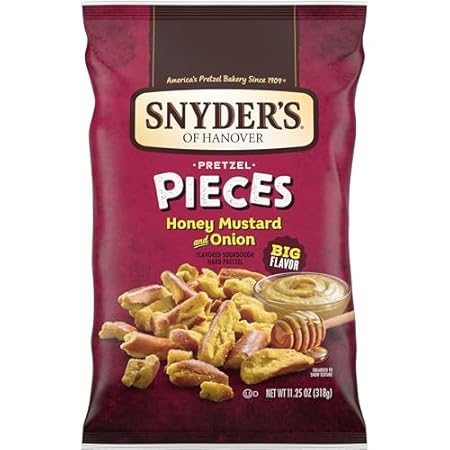 Snyder's of Hanover Honey Mustard & Onion Flavored Pretzel Pieces, 11.25 Oz