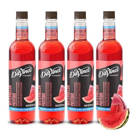 DaVinci Gourmet Sugar-Free Watermelon Syrup, 25.4 Fluid Ounces (Pack of 4)