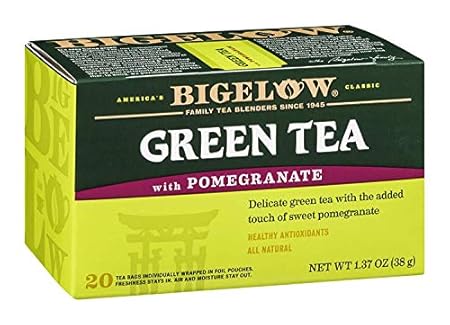 Bigelow Green Tea With Pomegranate 20 BAG (Pack of 12)12